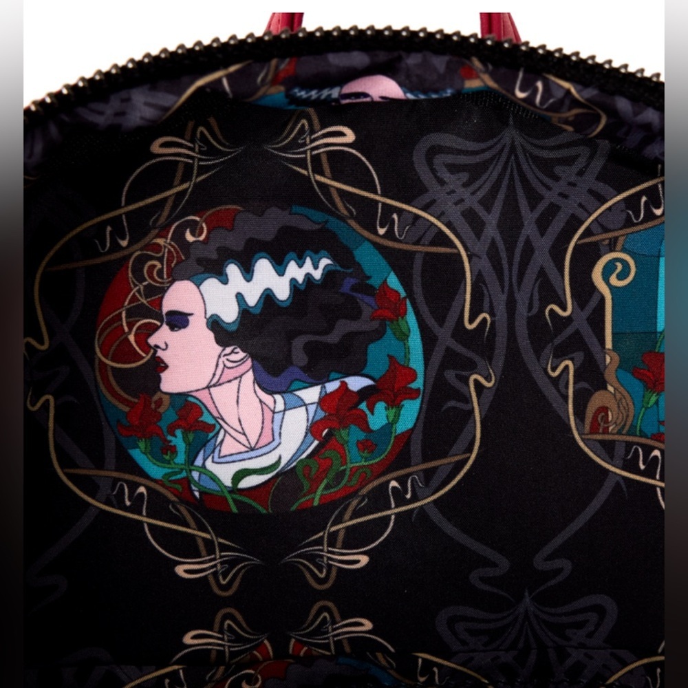 Universal Monsters The Bride Of Frankenstein Stained Glass Loungefly NWT​ - Picture 7 of 7
